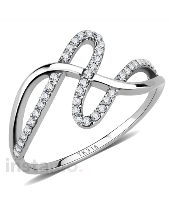 Dámsky oceľový prsteň