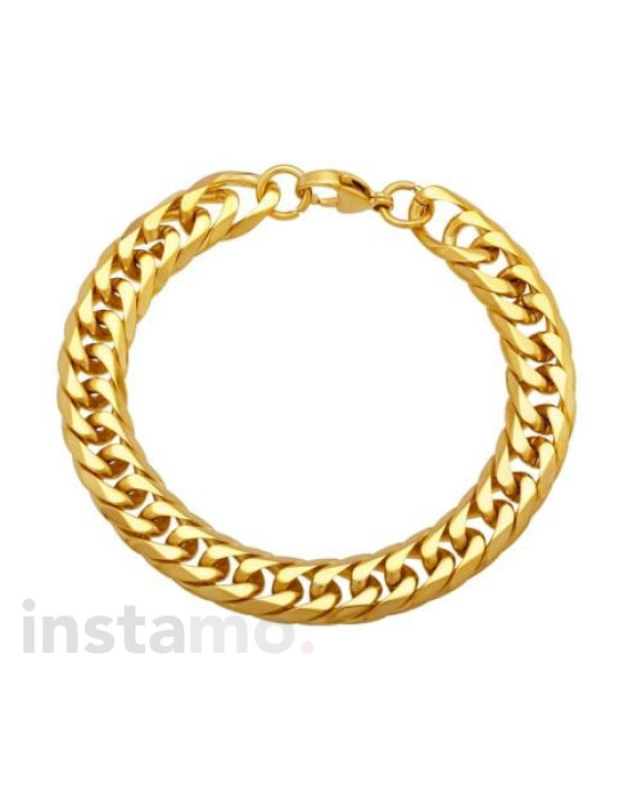 Pánský pozlacený náramek-163679-20