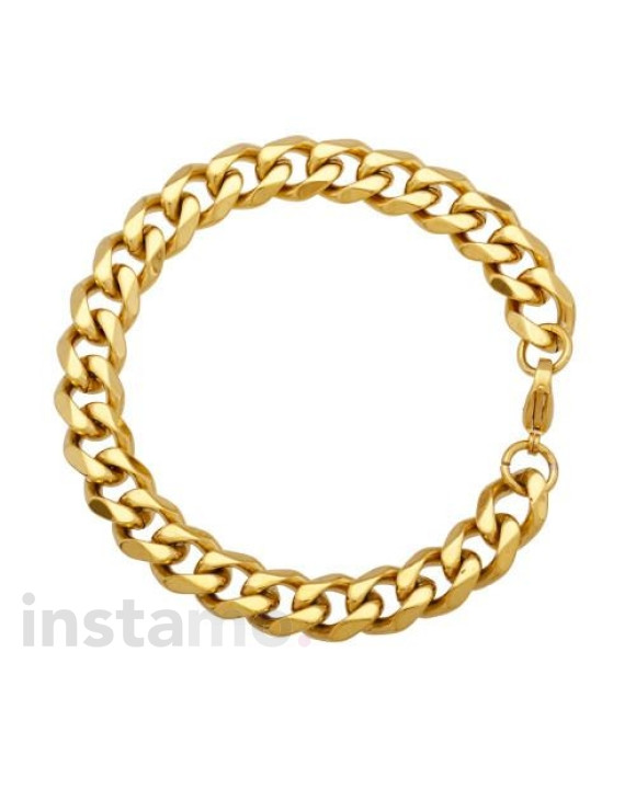 Pánský pozlacený náramek-164101-20