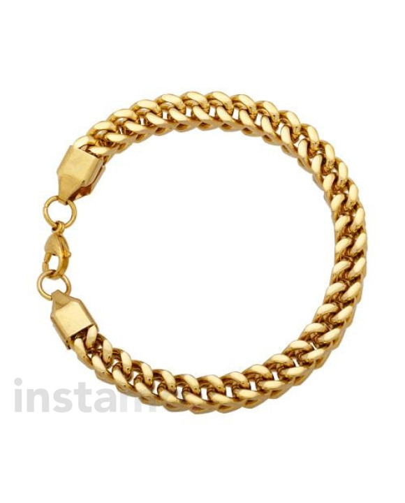 Pánský pozlacený náramek-163526-20