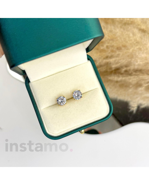 Ocelové náušnice s krystalem-321525-20