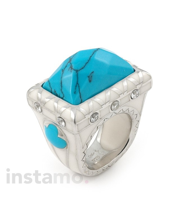 Exkluzívny strieborný prsteň