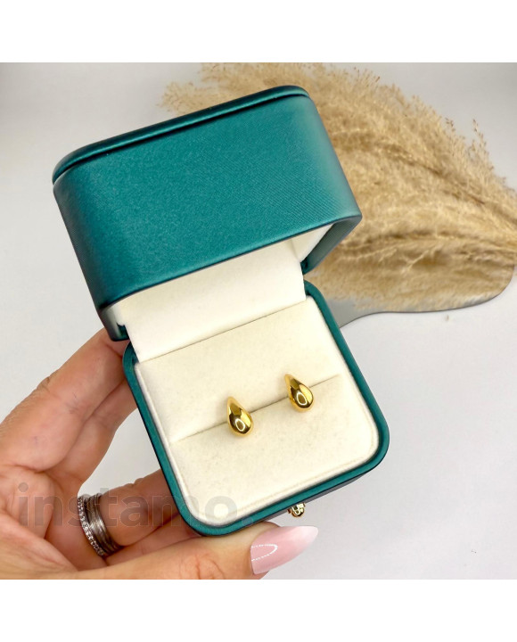 Ocelové náušnice pozlacené-321523-20