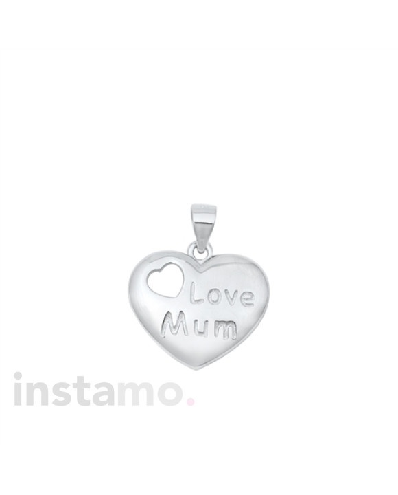 Stříbrný přívěsek Love mum-294395-20