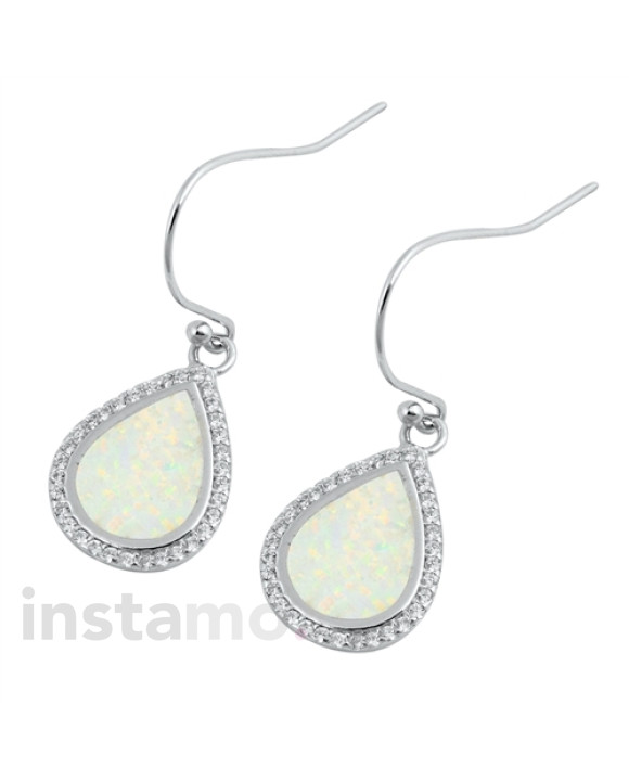 Stříbrné opálové náušnice-164462-20