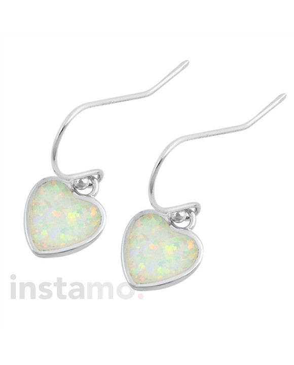 Dámské stříbrné náušnice s opálem-181197-20