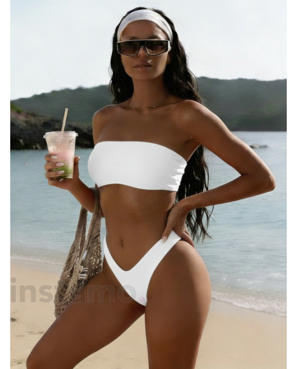 Bílé dvoudílné plavky-325730-20