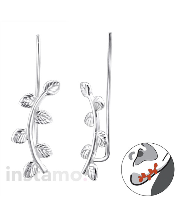 Stříbrné náušnice ear cuff-313569-20