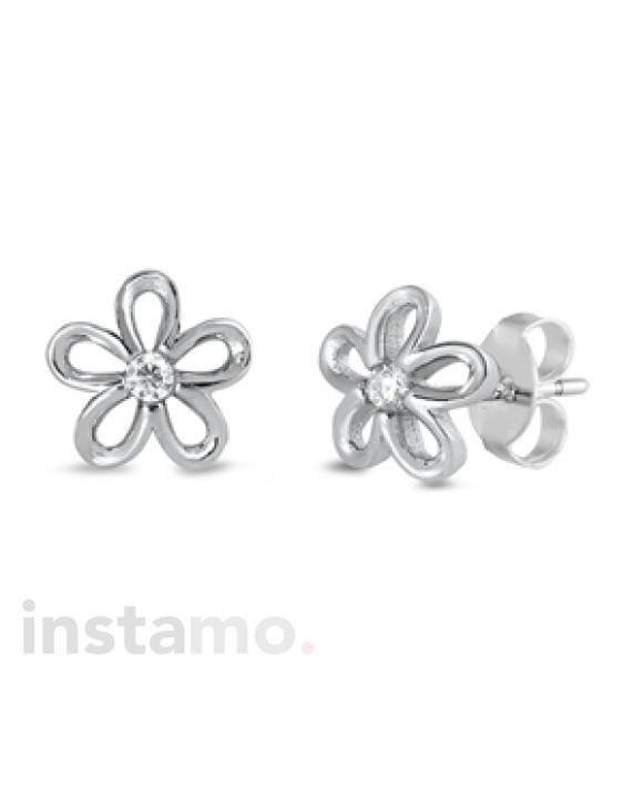 Stříbrné náušnice květ-292957-20