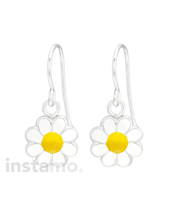 Stříbrné náušnice květ-313572-20