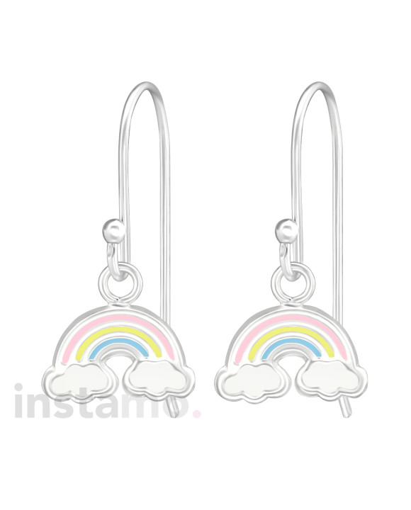 Stříbrné náušnice duha-313574-20