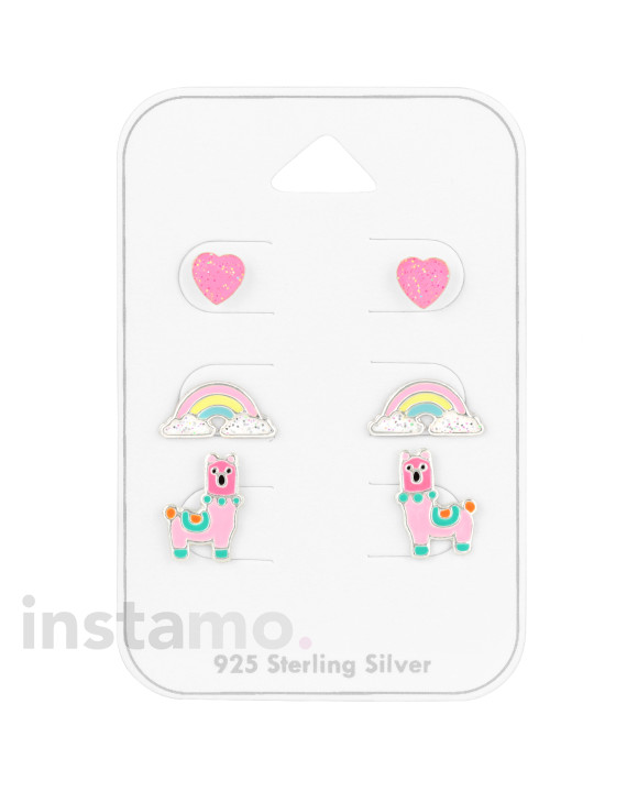 Set stříbrných náušnic mix-294766-20