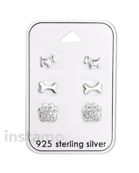 Set stříbrných náušnic mix-294724-20