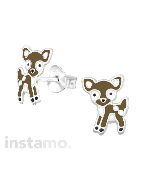 Stříbrné náušnice srnka-313521-20
