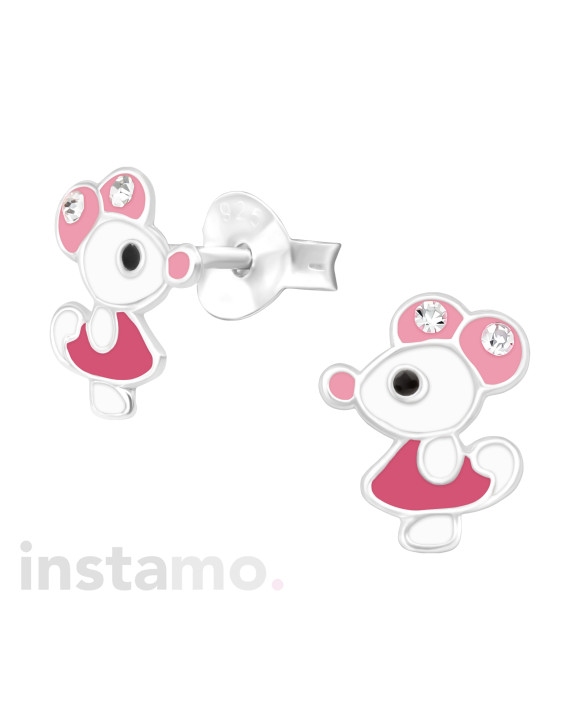 Stříbrné náušnice myška-313522-20