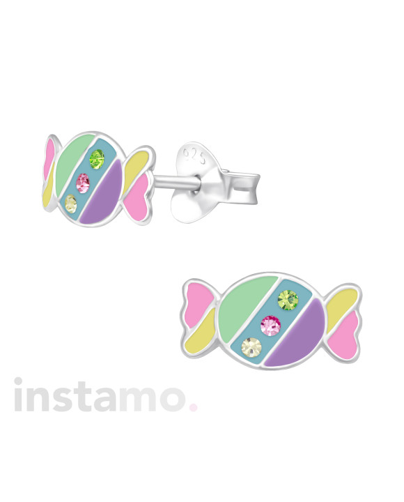 Stříbrné náušnice bonbon-294603-20