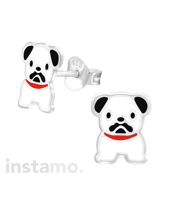 Stříbrné náušnice pes-313531-20