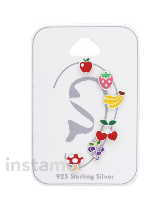 Set stříbrných náušnic mix ovo-294783-20