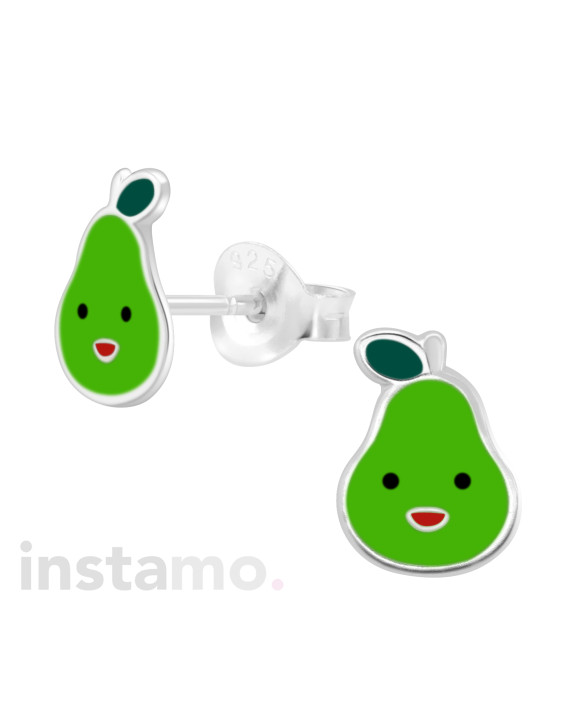 Stříbrné náušnice hruška-294615-20