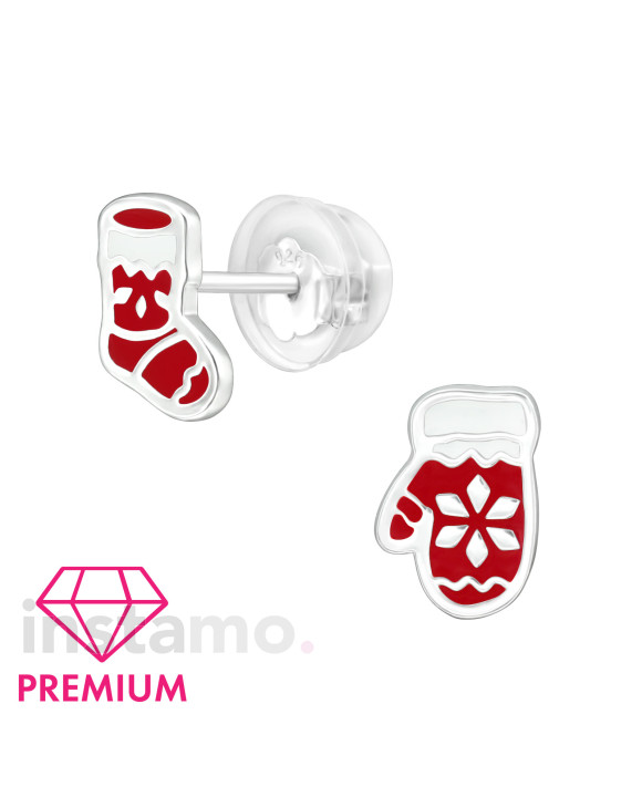 Stříbrné náušnice Vánoce-294891-20