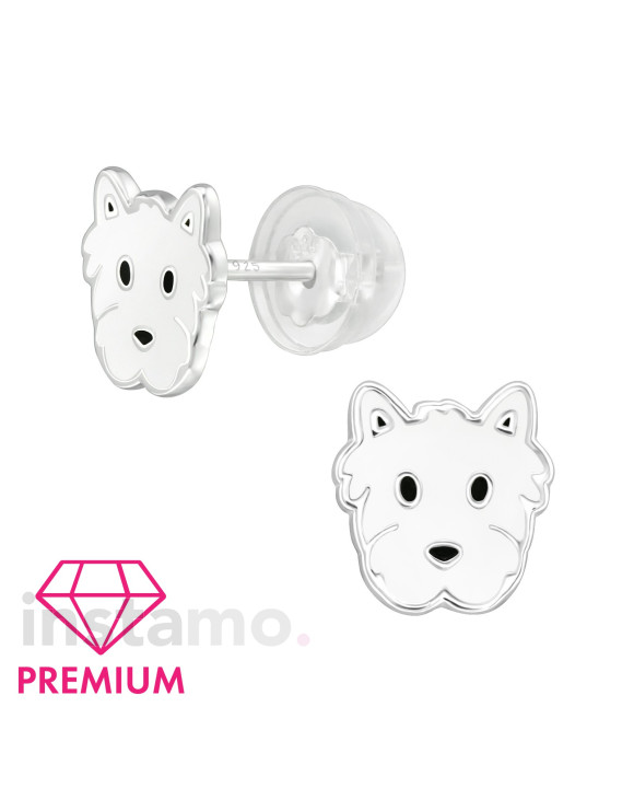 Stříbrné náušnice pejsek-271546-20