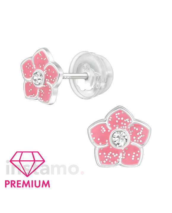 Stříbrnénáušnice KVĚT-294535-20