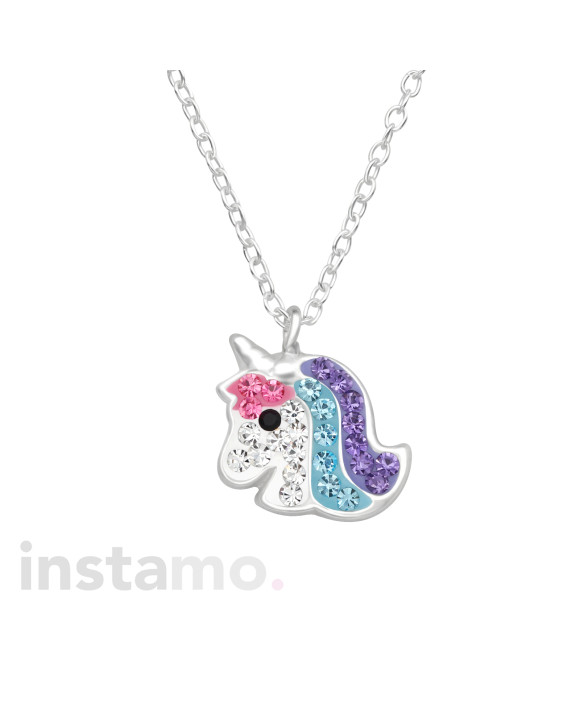 Dětský Stříbrný řetízek jednorožec-294703-20