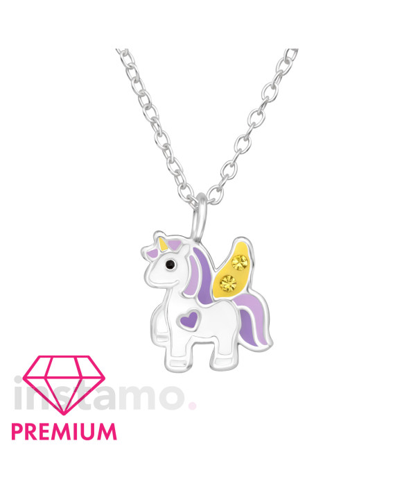 Stříbrný náhrdelník jednorožec-313476-20