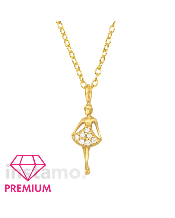 Dětský Stříbrný řetízek baletka-294708-20