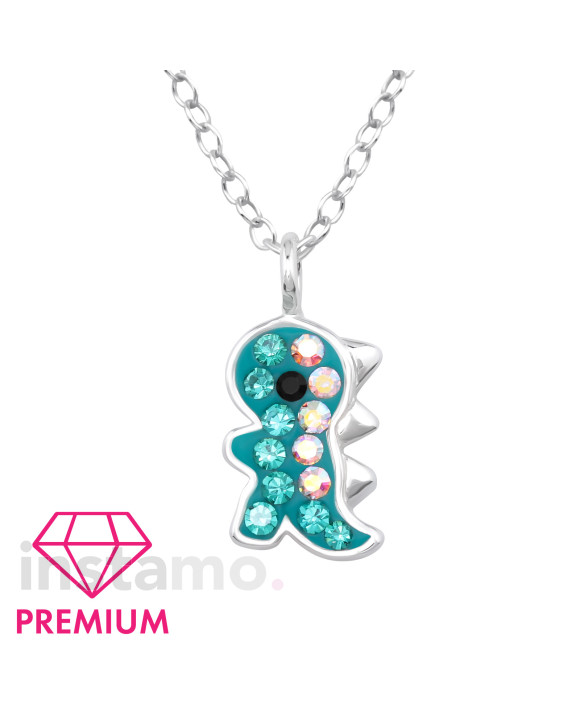 Stříbrný náhrdelník dino-313457-20