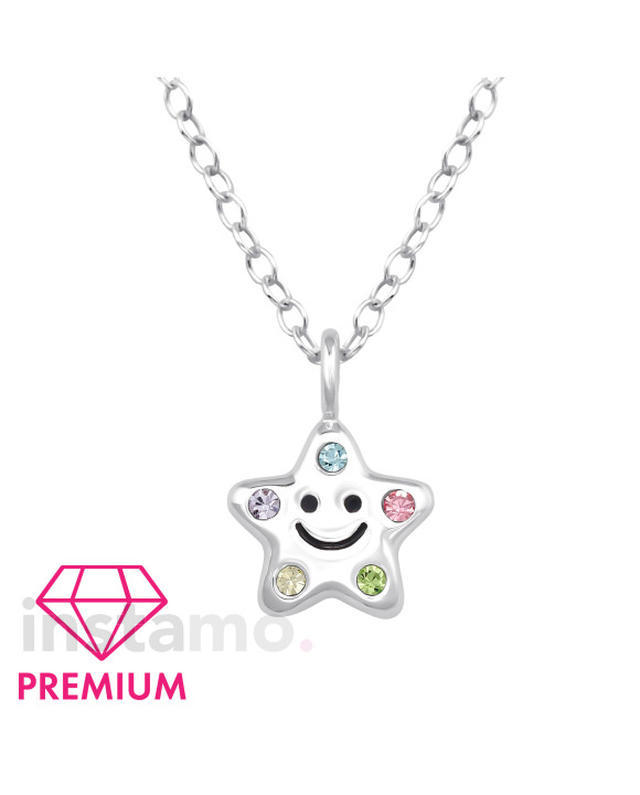 Stříbrný náhrdelník hvězda-313471-20