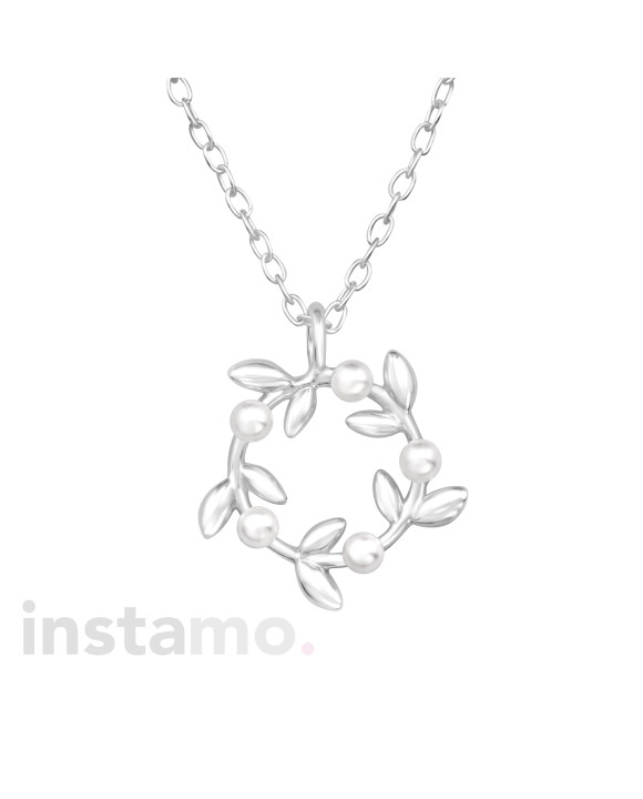 Stříbrný náhrdelník s přívěskem-313647-20