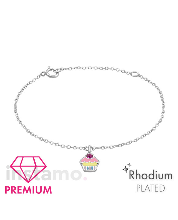 Stříbrný náramek muffin-271817-20