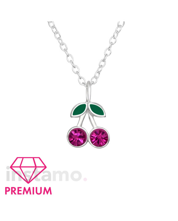 Dětský stříbrný řetízek třešničky-294701-20