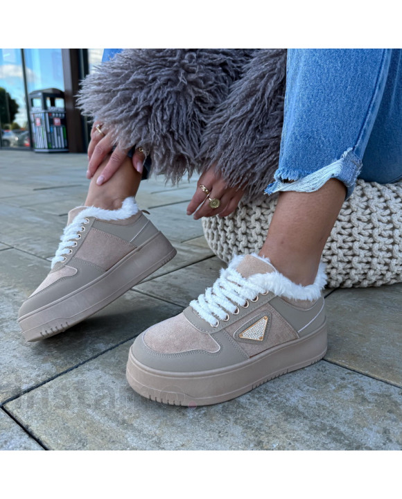 Hnědé zateplené tenisky-323032-20