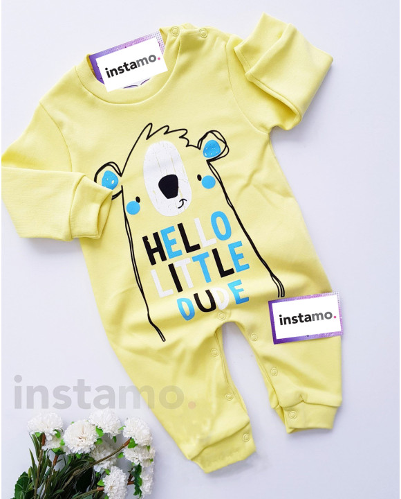 Žlutý bavlněný overal-250533-20