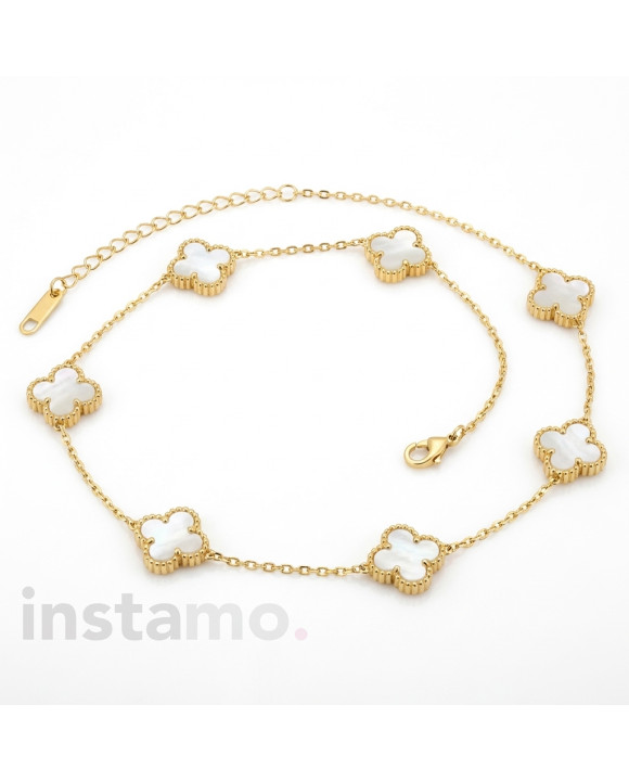 Dámský ocelový pozlacený náhrdelník-281870-20