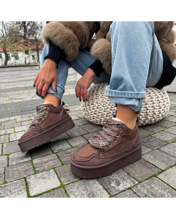 Hnědé zatepelené tenisky-323572-20