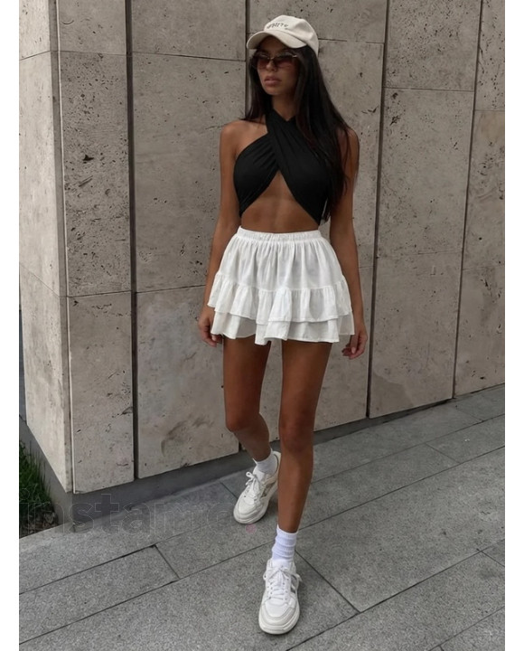 Černý top na vázání-327099-20