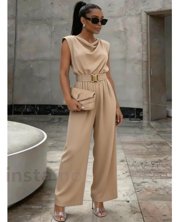 Béžový elegantní overal-326642-20