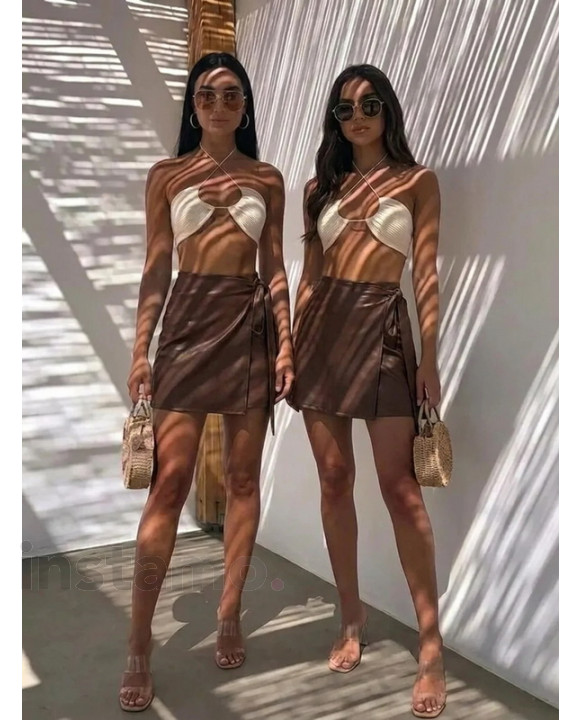 CHOCO saténová zavinovací sukně-328111-20