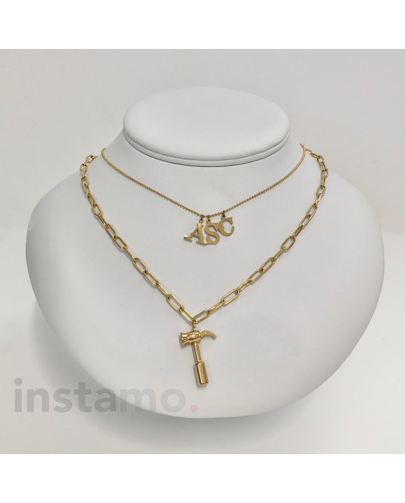 Ocelový náhrdelník s přívěskem-278656-20