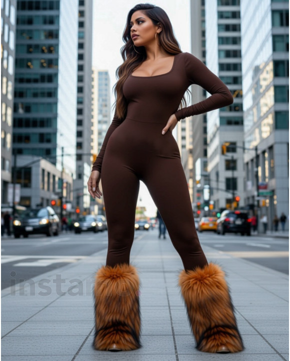 Hnědý overal-323087-20