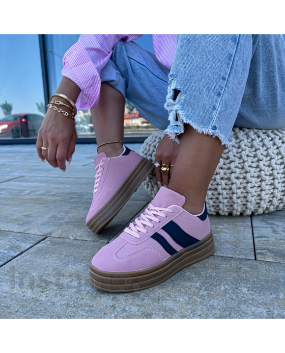 Růžové tenisky s perličkami-321138-20