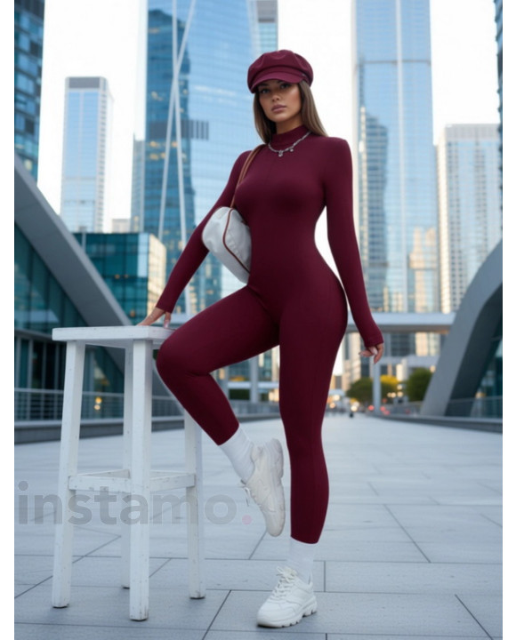 Vínový zateplený overal-323370-20