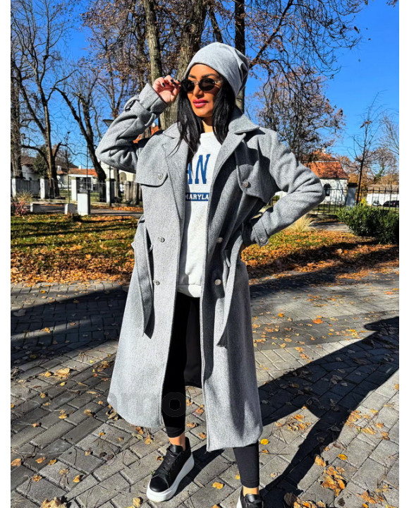 Šedý dlouhý kabát-323429-20