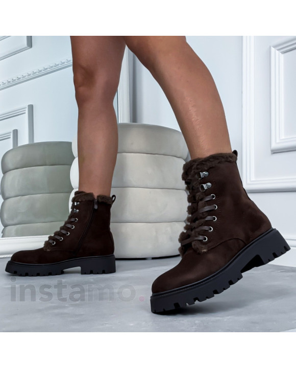 Hnědé polokozačky-323517-20