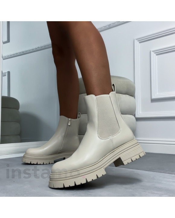 Béžové polokozačky-309093-20