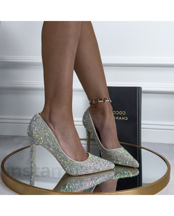 Zlaté třpytivé lodičky-314621-20