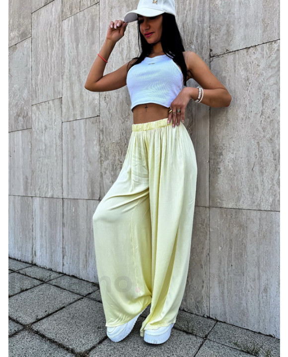 Žluté široké kalhoty-319731-20